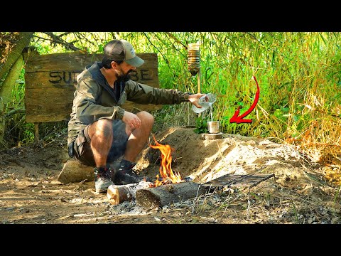 Make nettle infusion with purified water, craft hunting spear to survive!