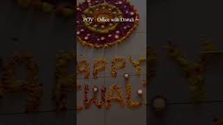 Bringing festive vibes to the workplace!   #officediwali #diwalidecor #diwalivibes #festivefeels