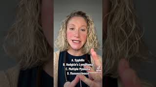 Physician Assistant Boards Practice Question #physicianassistant #pastudent #hodgkinslymphoma #fyp