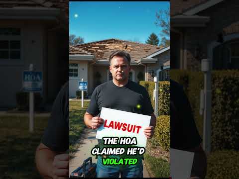 He Repaired His Roof… Now the HOA Wants to SUE Him?! #hoadrama #karen  #shorts