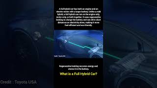 what is a full hybrid car? #FullHybrid #HybridCars#CarFacts#FutureCars #HybridVehicles#ecocars#2025