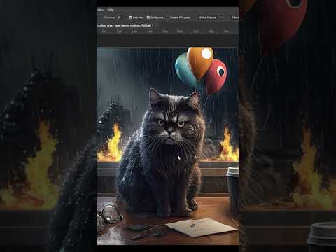 How to make a MEME with #Photoshop #AI #shorts