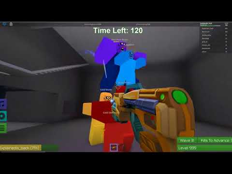 Roblox Zombie Rush | Level 1000! + Blow Dryer gun (last gun)