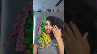 Afro to Waves 👩🏽‍🦱🌊 #curlyhair #afrohair #hairstyles
