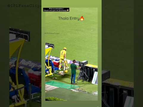 The energy at Eden Gardens is unmatched when MS Dhoni steps on the field!🔥 #msdhoni