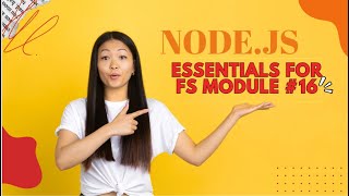 NODE.JS  TUTORIAL #16 ESSENTIALS FOR FS MODULE  #nodejs #DATAHACKS