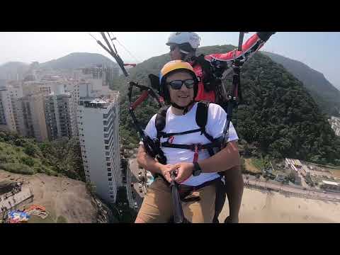 Paragliding in Guaruja, Brazil