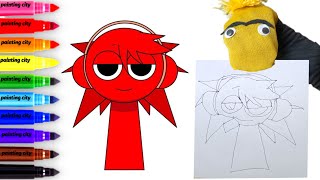 How to Draw Sprunki | Stylized Character Tutorial (Easy)