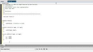 cpp separate class implementation files