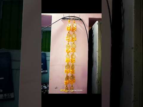 "Traditional DIY Door Hanging | Handmade Decoration | #toran #shorts"