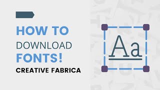 How to Install Fonts to Computer from Creative Fabrica Video #creative #font #craft #sublimation