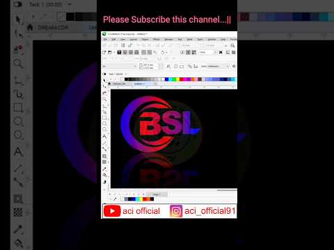 Creative New logo design in Corel draw || #youtubevideo #coreldraw #logodesign #corel #youtubeshorts