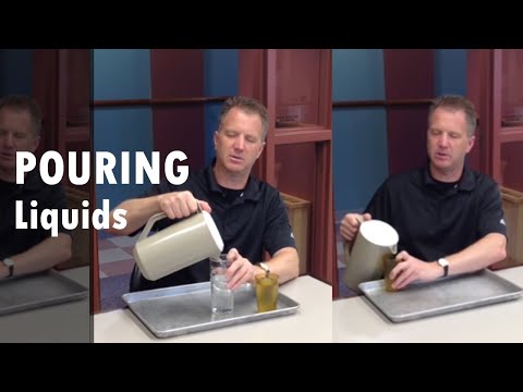 Pouring liquids when low vision or blind