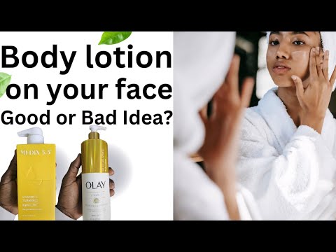 Body Lotion on your face. Yes or No? The truth REVEALED!
