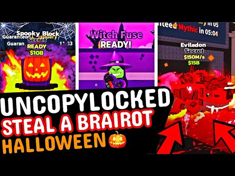 HALLOWEEN 🦇UNCOPYLOCKED🎃 Steal A Brainrot  | Roblox Studio Guide Tutorial | Roblox Scripts