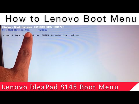 Lenovo IdeaPad S145 Boot Menu || Lenovo Boot Menu || Lenovo i5 8th Gen Boot Menu