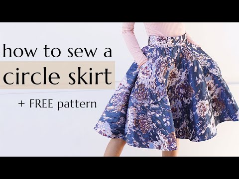 How to sew a circle skirt (with FREE Veronika sewing pattern!)