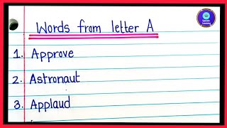 “Top 10 A-Words You Must Know | Fun English Learning”