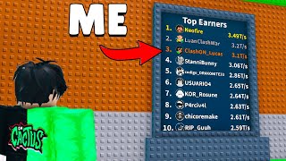 I reached the top 3 in Steal a Brainrot