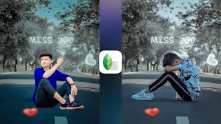 ❤️🙈Miss You Concept Photo Editing || 🔥Creative Mobile Editing Tricks Android/ IOS - Niraj Editz