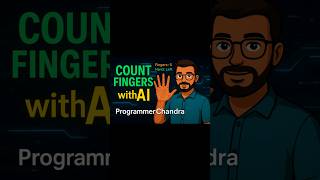 Real-Time Finger Counter with AI! 🧠🖐️ (Python + MediaPipe) #coding #pythonshorts #python #ai #ml