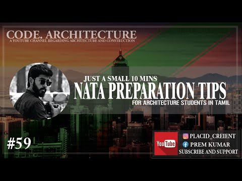 NATA exam preparation tips for Architecture students (video 59) from CODE. ARCHITECTURE in Tamil