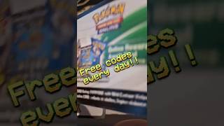 Free Pokemon TCG codes every day🤩 43.day #pokemon #freecodes #tcg #tcgpokemon #pokémon #shorts #card