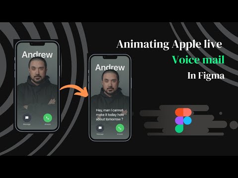 Animating Apple live Voice mail in Figma (Easy)