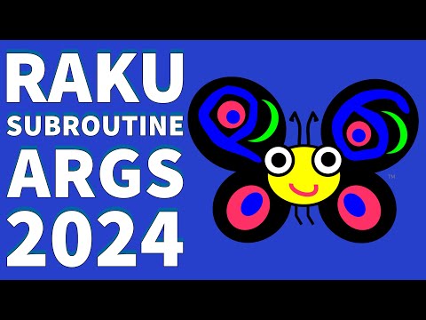Raku Programming Language | Subroutine Arguments | Beginners Tutorial 2024