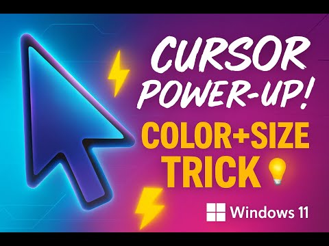 🎨 Change #cursor  #style  in #windows11 – Super Easy Trick! 🖱️✨