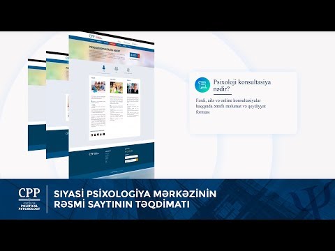 Siyasi Psixologiya Mərkəzinin rəsmi saytının təqdimatı