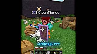 Flamefrags vs Clownpierce..🗿 #minecraft #pvp #shorts