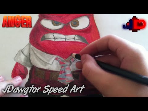 JDawgtor's Lab | Speed Art: Anger | Inside Out