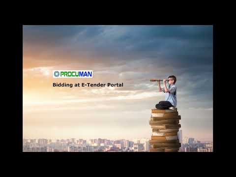 Procuman Supplier Portal - How to submit a bid for a tender