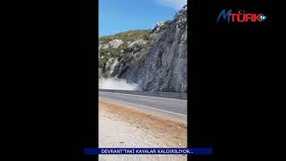 DEVRANT’TAKİ KAYALAR KALDIRILIYOR…
