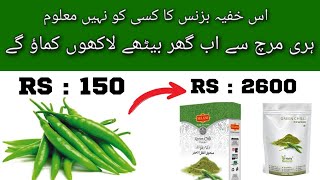 green chilli powder business | home based business ideas 2022 | business ideas in pakistan 2022