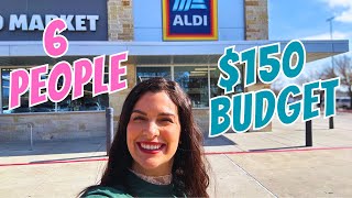 Aldi Shop With Me! $150 Budget For My Family of 6! + Quick Meal Plan for the Week!