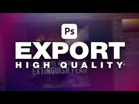 How to export images in Photoshop