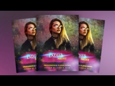 Ladies Night Flayer Design in photoshop cc