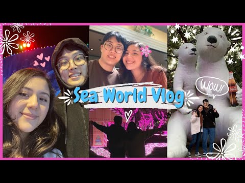 【KR/ENG】 Korean boyfriend's first time at Sea World in TEXAS!✨| 국제커플 International Couple 🇰🇷🇺🇸