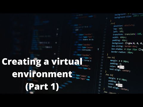 How to create a virtual environment in python in 2021