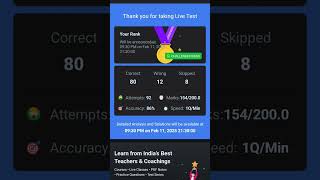 SSC CGL Live Mock Test Testbook