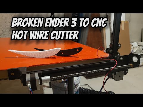 DIY CNC Hot Wire Cutter!! All salvaged 3D Printer Parts!