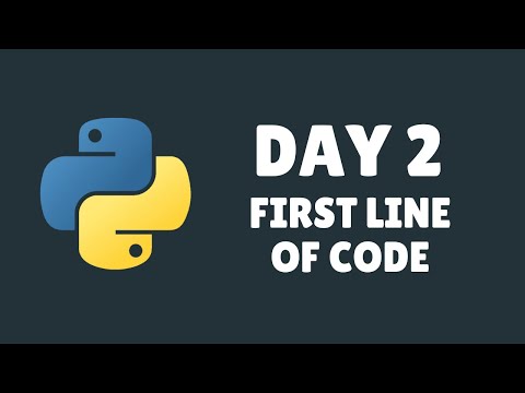 College Python Day 2. Writing the first line of Code.