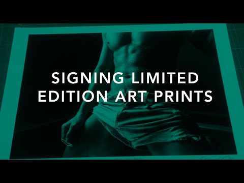 Signing Art Prints