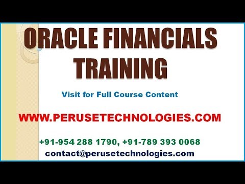 Oracle Financials Functional Training in Bangalore