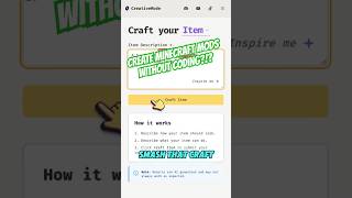 making mods in minecraft without coding?!? #minecraft #gaming #mods