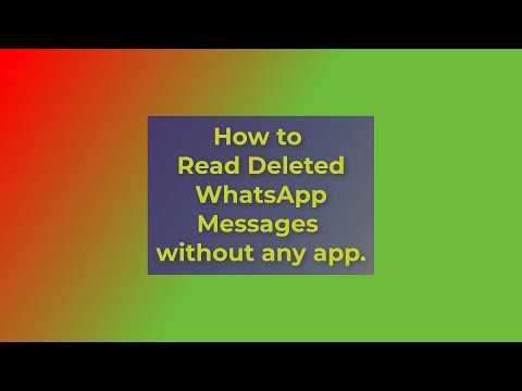How to View Deleted WhatsApp Messages (No App Needed!)