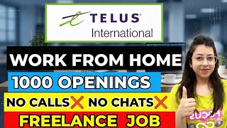 🔥 Work From Home Jobs 2025 | Freelance | No Qualification Needed | Earn ₹10,000/Day 🏠💻 | TELUS Job
