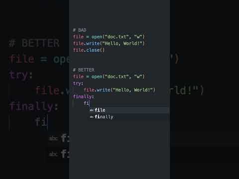 Are you handling files WRONG in Python?  #python  #learnprogramming  #coding #pyhton